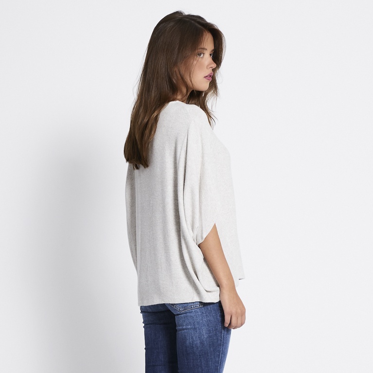 Cape top "Michelle" Beige Melange
